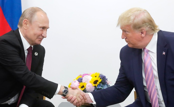 Tổng thống Vladimir Putin - Tổng thống Donald Trump nói lời tốt đẹp về nhau- Ảnh 1. Tổng thống Vladimir Putin - Tổng thống Donald Trump nói lời tốt đẹp về nhau- Ảnh 1.