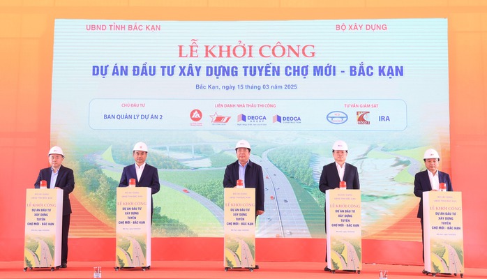 Khởi công xây dựng cao tốc Chợ Mới - Bắc Kạn với tổng mức đầu tư gần 6.000 tỉ đồng- Ảnh 1. Khởi công xây dựng cao tốc Chợ Mới - Bắc Kạn với tổng mức đầu tư gần 6.000 tỉ đồng- Ảnh 1.