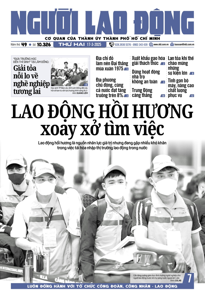 Báo in Người Lao Động 17-3: Dừng hoạt động nhà trọ không an toàn- Ảnh 1. Báo in Người Lao Động 17-3: Dừng hoạt động nhà trọ không an toàn- Ảnh 1.