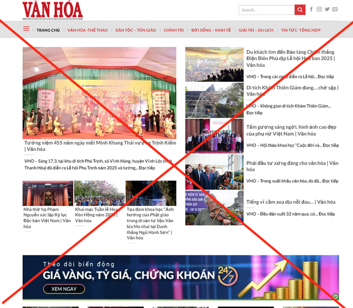 Một cơ quan báo chí bị giả mạo website báo điện tử- Ảnh 1. Một cơ quan báo chí bị giả mạo website báo điện tử- Ảnh 1.