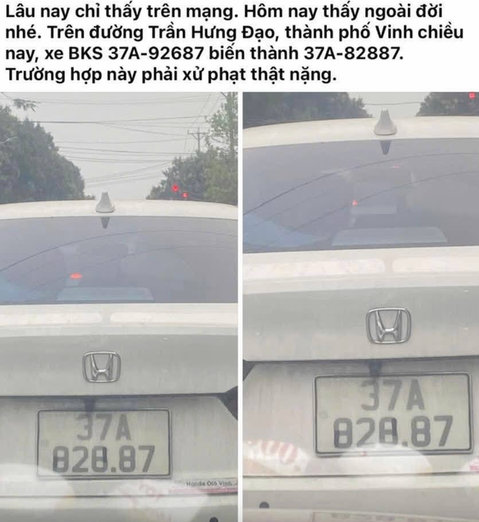 Tài xế dán băng keo thay đổi biển số xe ô tô- Ảnh 1. Tài xế dán băng keo thay đổi biển số xe ô tô- Ảnh 1.