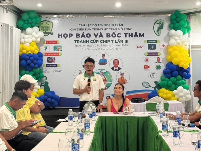 Hơn 400 VĐV dự Giải quần vợt họ Trần mở rộng tại TP HCM- Ảnh 1. Hơn 400 VĐV dự Giải quần vợt họ Trần mở rộng tại TP HCM- Ảnh 1.
