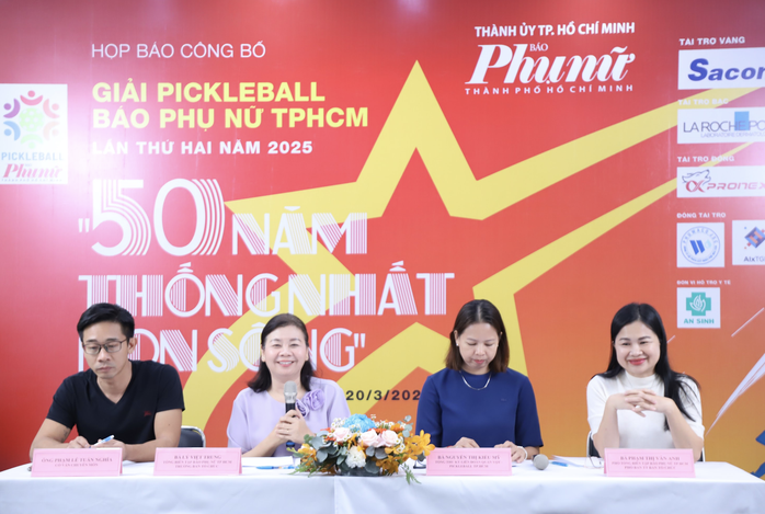 Báo Phụ nữ TP HCM công bố Giải pickleball lần 2-2025- Ảnh 1. Báo Phụ nữ TP HCM công bố Giải pickleball lần 2-2025- Ảnh 1.