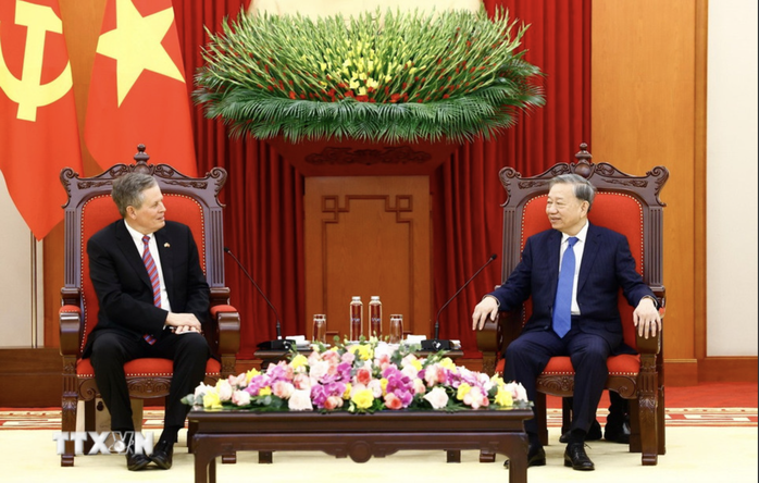 Tổng Bí thư Tô Lâm: Quan hệ Việt Nam - Mỹ là hình mẫu trong quan hệ quốc tế- Ảnh 3. Tổng Bí thư Tô Lâm: Quan hệ Việt Nam - Mỹ là hình mẫu trong quan hệ quốc tế- Ảnh 3.