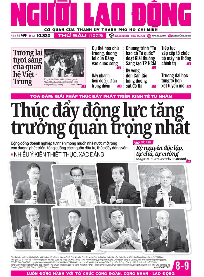 Báo in Người Lao Động 21-3: Kỳ vọng đến Cần Giờ bằng đường sắt đô thị- Ảnh 1.