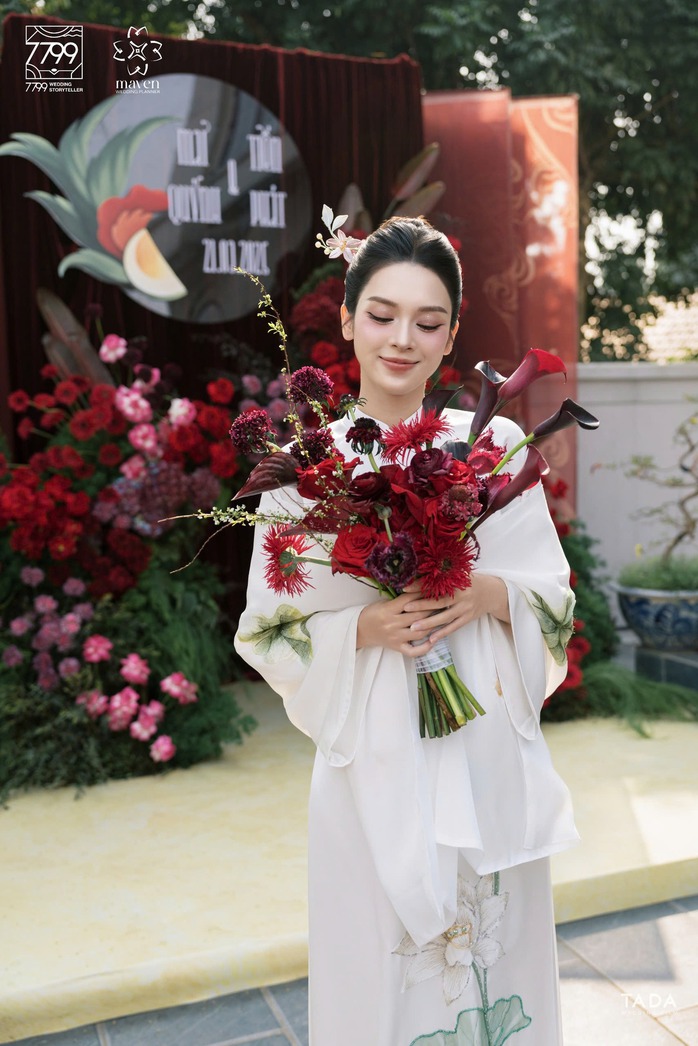 Quỳnh Lương xinh đẹp trong lễ ăn hỏi- Ảnh 5. Quỳnh Lương xinh đẹp trong lễ ăn hỏi- Ảnh 5.