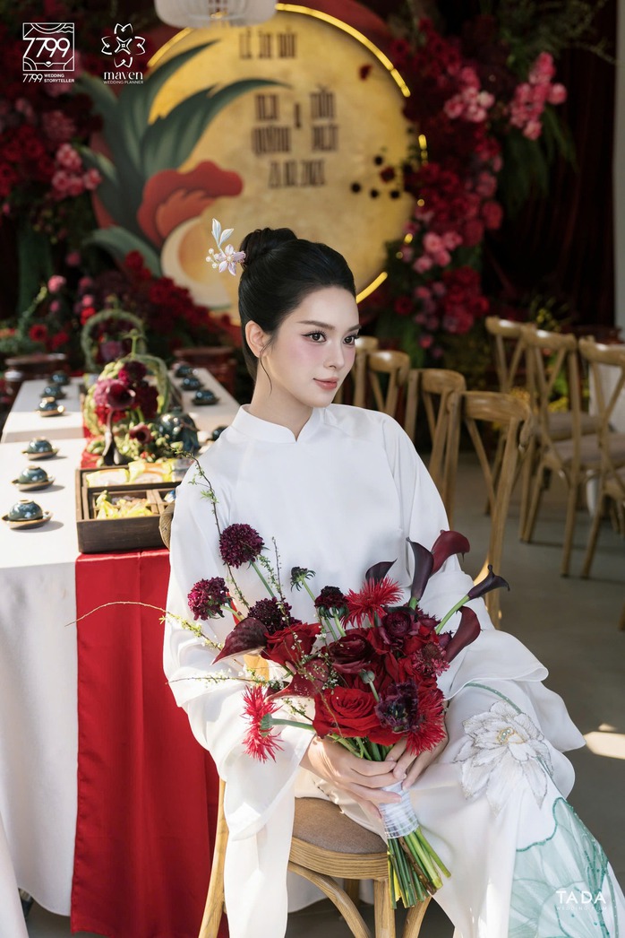 Quỳnh Lương xinh đẹp trong lễ ăn hỏi- Ảnh 6. Quỳnh Lương xinh đẹp trong lễ ăn hỏi- Ảnh 6.