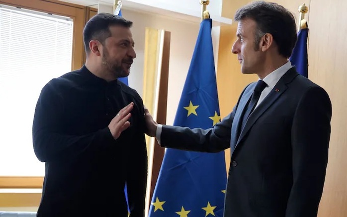 Tổng thống Ukraine Volodymyr Zelensky sẽ gặp Tổng thống Pháp Emmanuel Macron vào ngày 26-3 trước hội nghị thượng đỉnh tại Paris vào ngày 27-3. Ảnh: Shutterstock Tổng thống Ukraine Volodymyr Zelensky sẽ gặp Tổng thống Pháp Emmanuel Macron vào ngày 26-3 trước hội nghị thượng đỉnh tại Paris vào ngày 27-3. Ảnh: Shutterstock