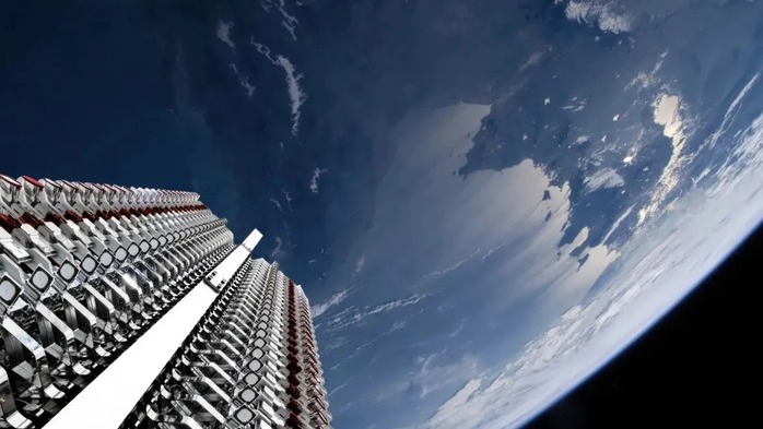 Vệ tinh Starlink trước khi triển khai. Ảnh: SpaceX Vệ tinh Starlink trước khi triển khai. Ảnh: SpaceX