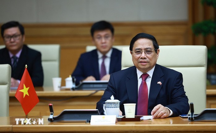 Thủ tướng Phạm Minh Chính hội đàm với Thủ tướng Singapore Lawrence Wong- Ảnh 12.