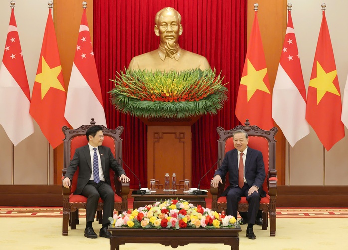 Tổng Bí thư Tô Lâm tiếp Thủ tướng Singapore- Ảnh 4. Tổng Bí thư Tô Lâm tiếp Thủ tướng Singapore- Ảnh 4.