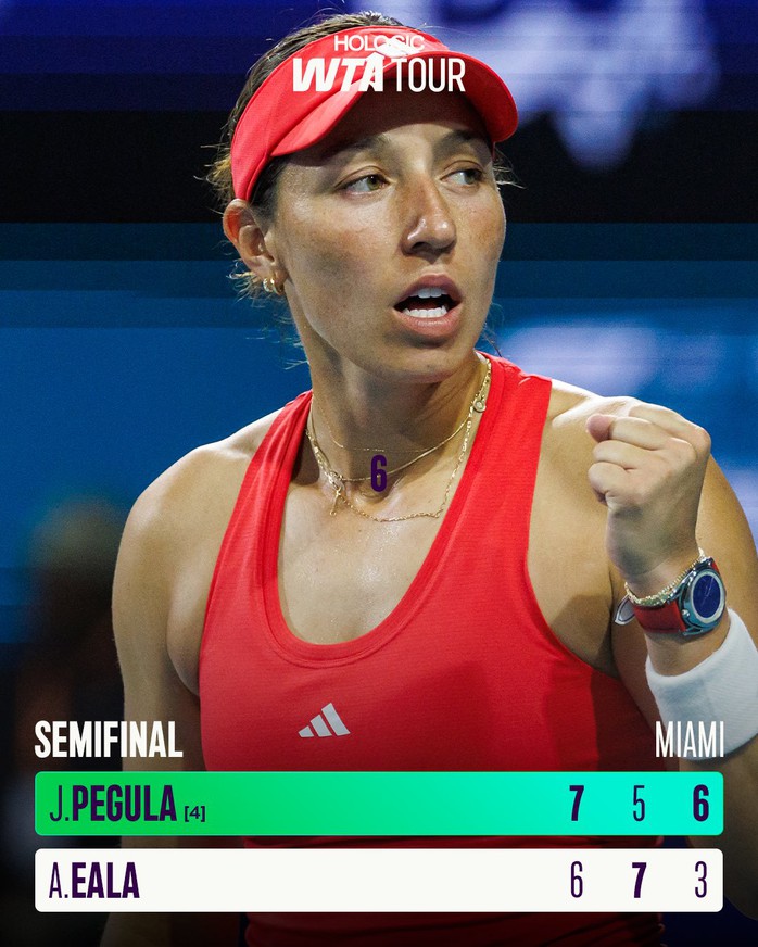 Thần đồng Philippines dừng bước ở bán kết nữ Miami Open sau màn so tài kịch tính- Ảnh 1. Thần đồng Philippines dừng bước ở bán kết nữ Miami Open sau màn so tài kịch tính- Ảnh 1.