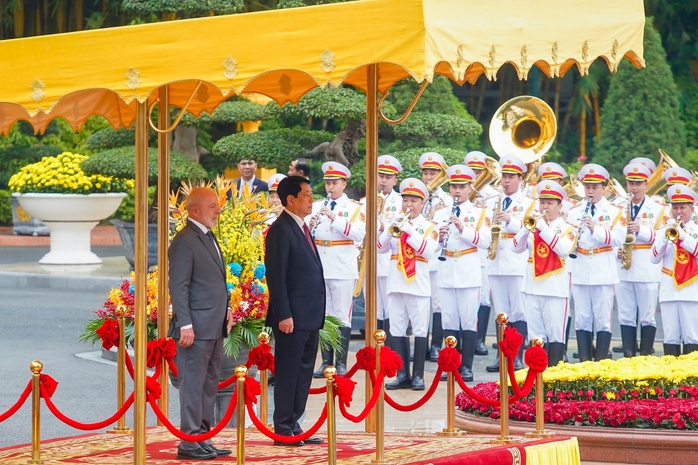 Chủ tịch nước Lương Cường chủ trì lễ đón Tổng thống Brazil- Ảnh 10. Chủ tịch nước Lương Cường chủ trì lễ đón Tổng thống Brazil- Ảnh 10.