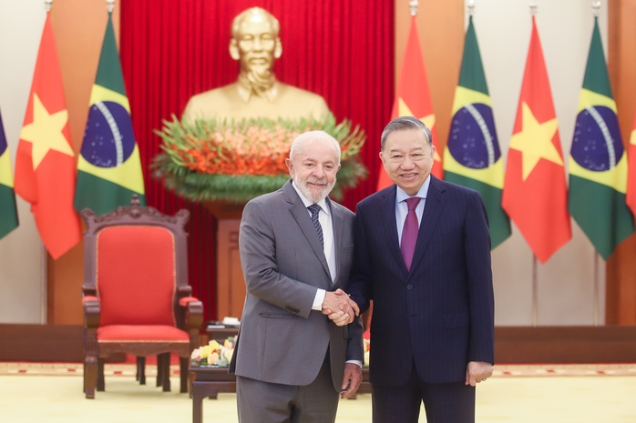 Tổng Bí thư Tô Lâm tiếp Tổng thống Brazil- Ảnh 4.