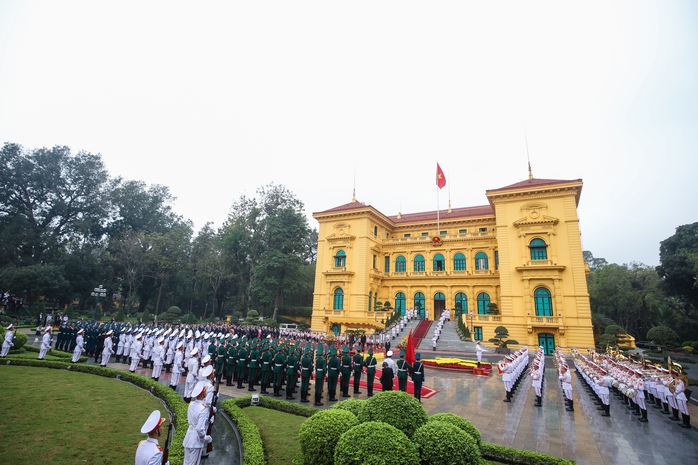 Chủ tịch nước Lương Cường chủ trì lễ đón Tổng thống Brazil- Ảnh 12. Chủ tịch nước Lương Cường chủ trì lễ đón Tổng thống Brazil- Ảnh 12.