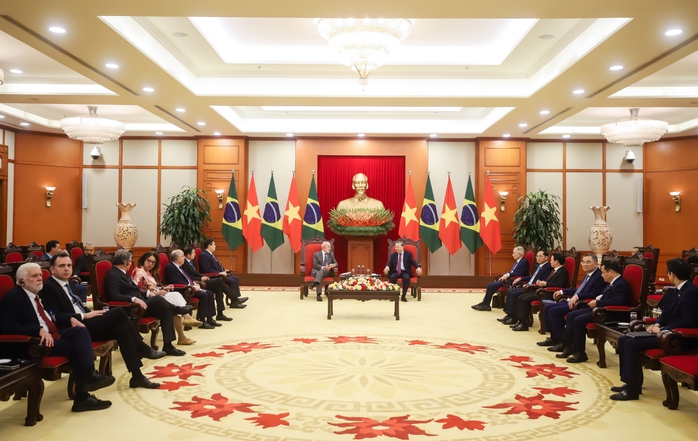Tổng Bí thư Tô Lâm tiếp Tổng thống Brazil- Ảnh 5.