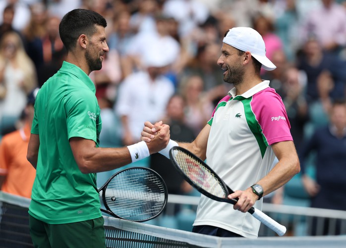 Djokovic thẳng tiến chung kết Miami Open, lập thêm kỷ lục Masters 1000- Ảnh 1. Djokovic thẳng tiến chung kết Miami Open, lập thêm kỷ lục Masters 1000- Ảnh 1.