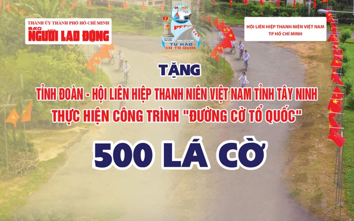 Báo Người Lao Động trao tặng cờ Tổ quốc tại tỉnh Tây Ninh- Ảnh 1. Báo Người Lao Động trao tặng cờ Tổ quốc tại tỉnh Tây Ninh- Ảnh 1.