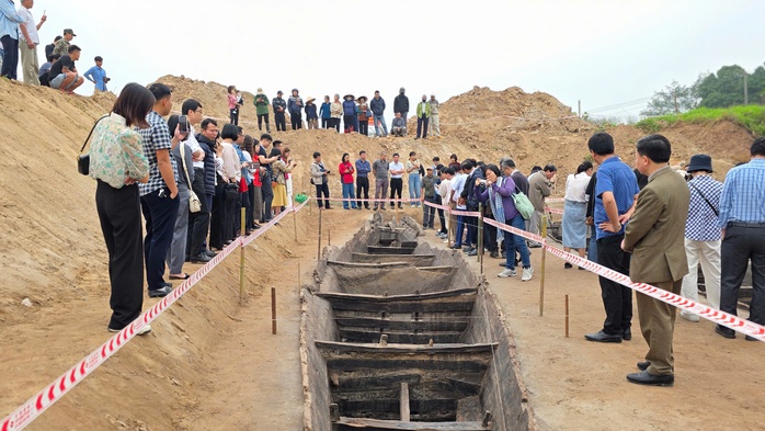 Hai chiếc thuyền cổ độc đáo tại Bắc Ninh- Ảnh 5. Hai chiếc thuyền cổ độc đáo tại Bắc Ninh- Ảnh 5.