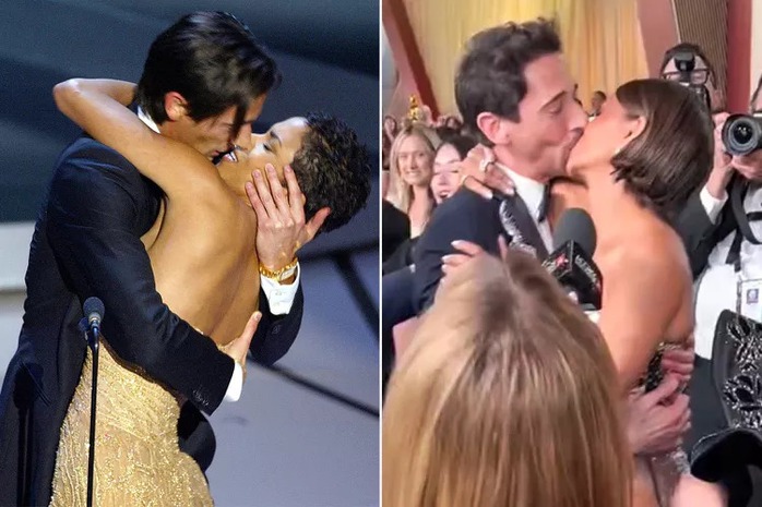 "Miêu nữ" Halle Berry hôn "trả đũa" tài tử Adrien Brody ngay sân khấu Oscar- Ảnh 3. "Miêu nữ" Halle Berry hôn "trả đũa" tài tử Adrien Brody ngay sân khấu Oscar- Ảnh 3.