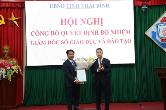 Bổ nhiệm Giám đốc Sở GD-ĐT tỉnh Thái Bình sau gần nửa năm "khuyết" vị trí- Ảnh 1. Bổ nhiệm Giám đốc Sở GD-ĐT tỉnh Thái Bình sau gần nửa năm "khuyết" vị trí- Ảnh 1.