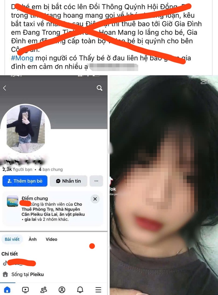 Làm rõ thông tin trình báo nữ sinh bị bắt cóc ở Gia Lai- Ảnh 1. Làm rõ thông tin trình báo nữ sinh bị bắt cóc ở Gia Lai- Ảnh 1.