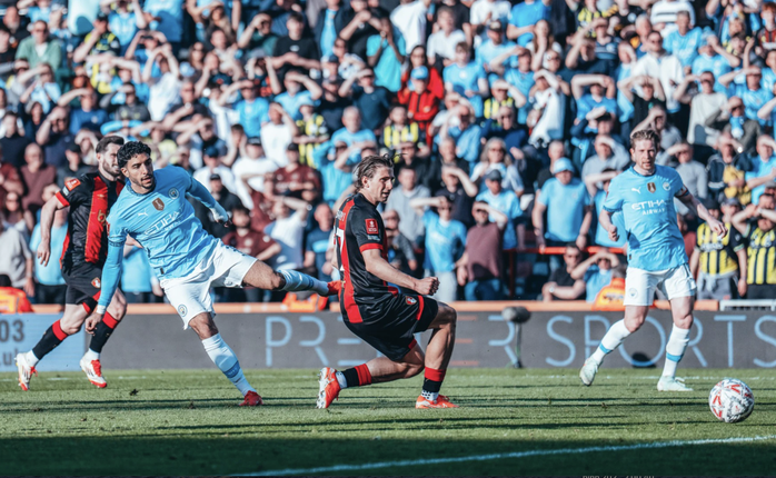 Ngược dòng hạ Bournemouth, Man City bùng nổ ở tứ kết FA Cup- Ảnh 6. Ngược dòng hạ Bournemouth, Man City bùng nổ ở tứ kết FA Cup- Ảnh 6.