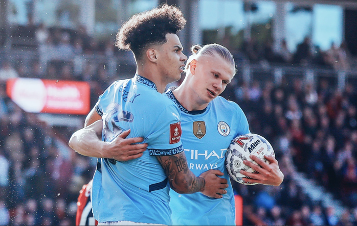 Ngược dòng hạ Bournemouth, Man City bùng nổ ở tứ kết FA Cup- Ảnh 5. Ngược dòng hạ Bournemouth, Man City bùng nổ ở tứ kết FA Cup- Ảnh 5.