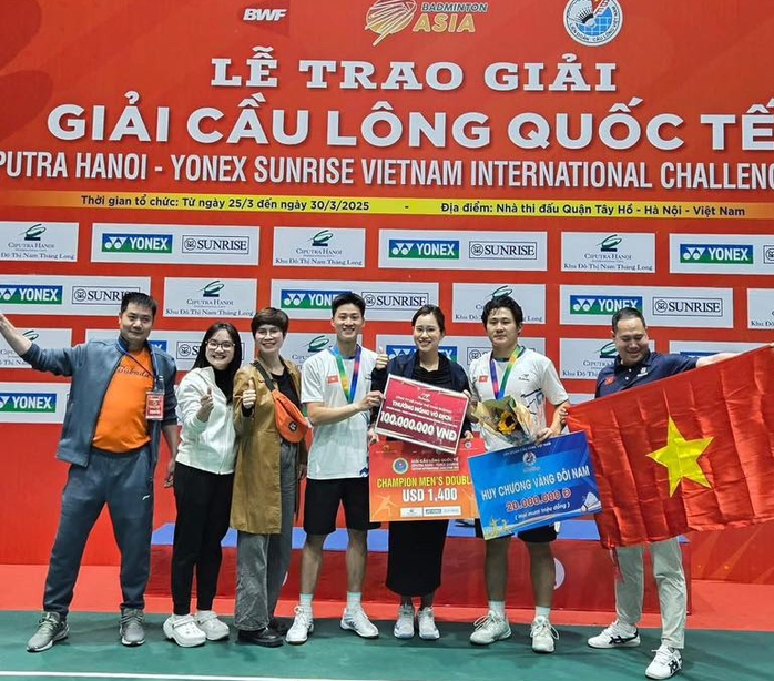 Cầu lông Việt Nam lần đầu vô địch đôi nam International Challenge- Ảnh 2. Cầu lông Việt Nam lần đầu vô địch đôi nam International Challenge- Ảnh 2.