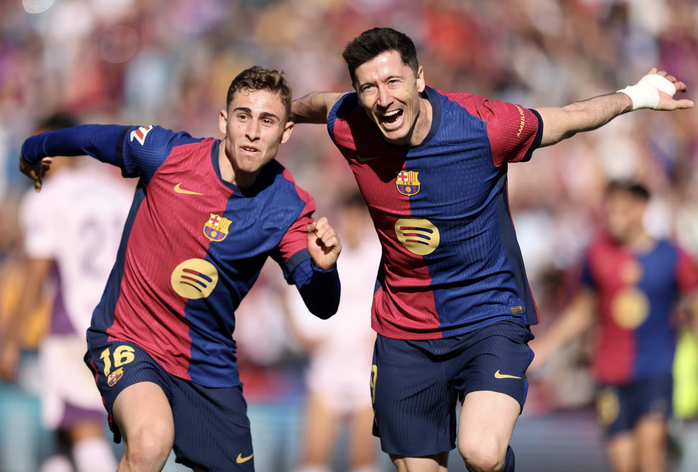 Lewandowski lập cú đúp, Barcelona bùng nổ trận cầu 5 bàn La Liga- Ảnh 5. Lewandowski lập cú đúp, Barcelona bùng nổ trận cầu 5 bàn La Liga- Ảnh 5.