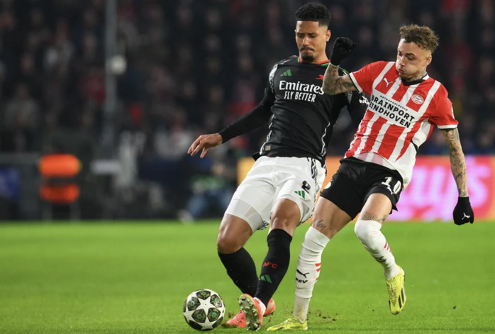 Thắng "hủy diệt" PSV 7-1, Arsenal mơ vé sớm tứ kết Champions League- Ảnh 1. Thắng "hủy diệt" PSV 7-1, Arsenal mơ vé sớm tứ kết Champions League- Ảnh 1.