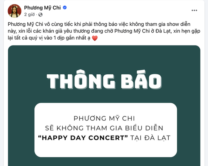 Vì sao 25 ca sĩ đồng loạt hủy show ở Đà Lạt?- Ảnh 2. Vì sao 25 ca sĩ đồng loạt hủy show ở Đà Lạt?- Ảnh 2.