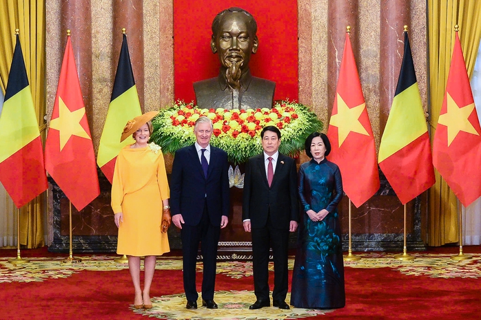 Chủ tịch nước Lương Cường chủ trì lễ đón Nhà Vua Vương quốc Bỉ- Ảnh 9. Chủ tịch nước Lương Cường chủ trì lễ đón Nhà Vua Vương quốc Bỉ- Ảnh 9.