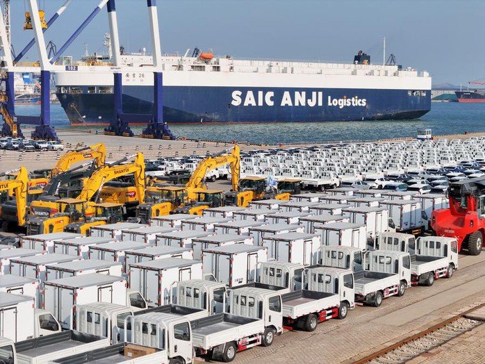An aerial drone photo shows vehicles to be exported at Yantai Port in east China's Shandong Province, Jan. 2, 2025. (Photo by Tang Ke/Xinhua) An aerial drone photo shows vehicles to be exported at Yantai Port in east China's Shandong Province, Jan. 2, 2025. (Photo by Tang Ke/Xinhua)
