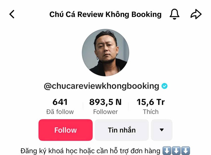 Sau "Chú Cá Review Không Booking", TikToker nào đang bị réo tên?- Ảnh 1. Sau "Chú Cá Review Không Booking", TikToker nào đang bị réo tên?- Ảnh 1.