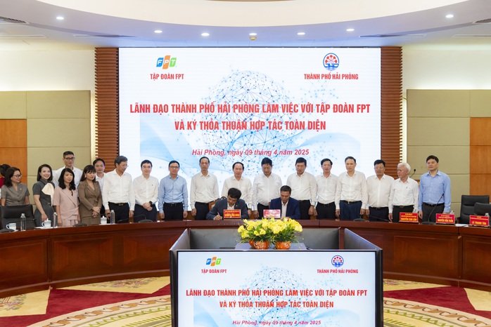 FPT ký thỏa thuận hợp tác toàn diện với Hải Phòng- Ảnh 1. FPT ký thỏa thuận hợp tác toàn diện với Hải Phòng- Ảnh 1.