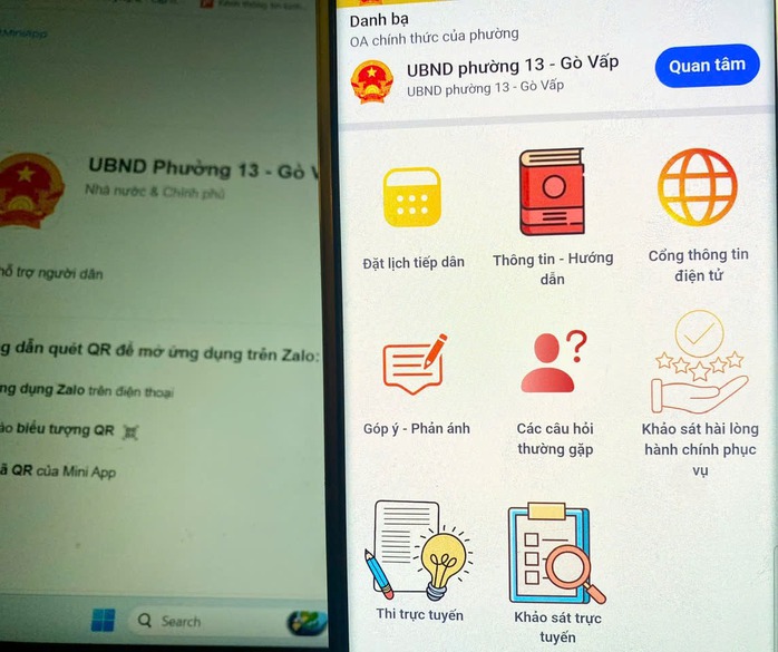 UBND phường 13, quận Gò Vấp, TP HCM triển khai mini app trên nền tảng Zalo với nhiều tiện ích cho người dân UBND phường 13, quận Gò Vấp, TP HCM triển khai mini app trên nền tảng Zalo với nhiều tiện ích cho người dân