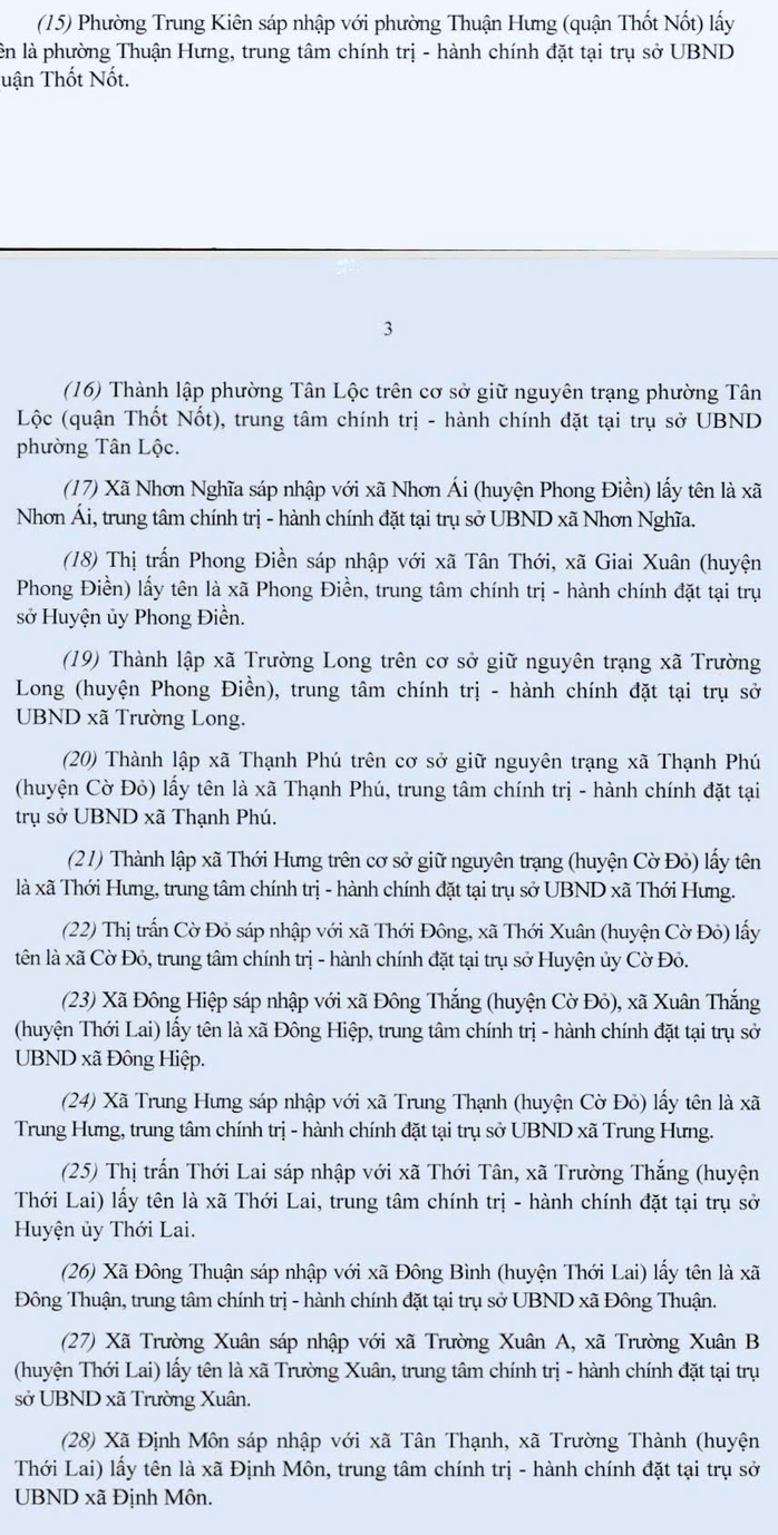 Thông tin chi tiết về các phường, xã sau sáp nhập ở Cần Thơ- Ảnh 3. Thông tin chi tiết về các phường, xã sau sáp nhập ở Cần Thơ- Ảnh 3.