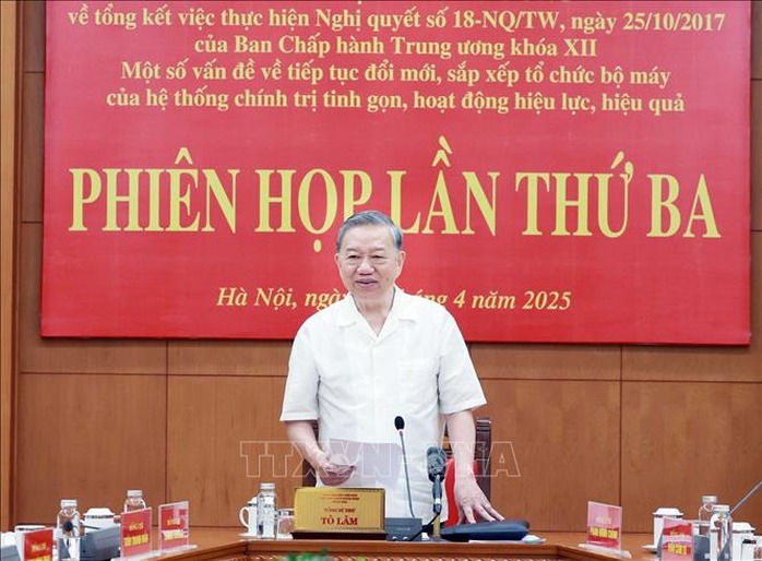 Tổng Bí thư Tô Lâm chủ trì họp về sắp xếp, sáp nhập đơn vị hành chính cấp tỉnh, cấp xã- Ảnh 2. Tổng Bí thư Tô Lâm chủ trì họp về sắp xếp, sáp nhập đơn vị hành chính cấp tỉnh, cấp xã- Ảnh 2.