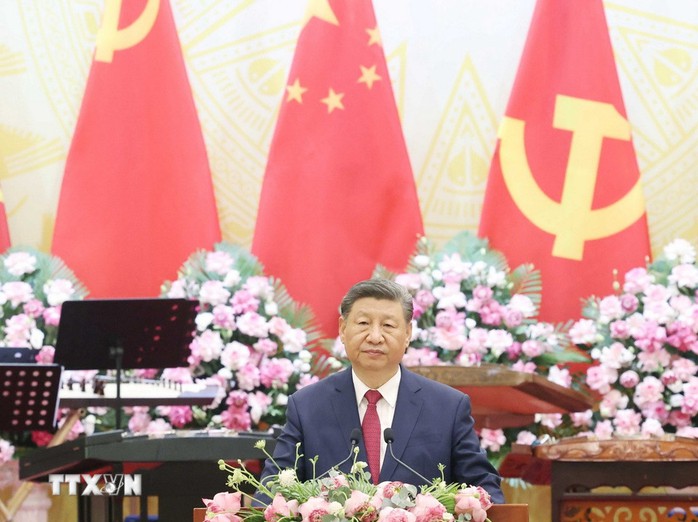Chiêu đãi chào mừng Tổng Bí thư, Chủ tịch nước Trung Quốc Tập Cận Bình- Ảnh 8. Chiêu đãi chào mừng Tổng Bí thư, Chủ tịch nước Trung Quốc Tập Cận Bình- Ảnh 8.