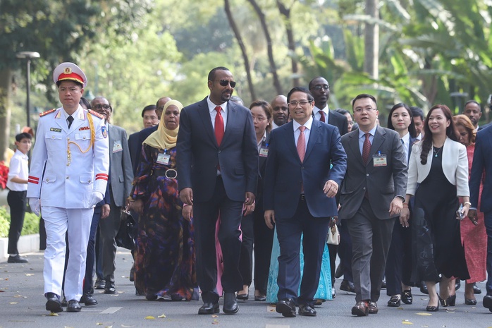 Thủ tướng Phạm Minh Chính chủ trì Lễ đón Thủ tướng Ethiopia- Ảnh 11. Thủ tướng Phạm Minh Chính chủ trì Lễ đón Thủ tướng Ethiopia- Ảnh 11.
