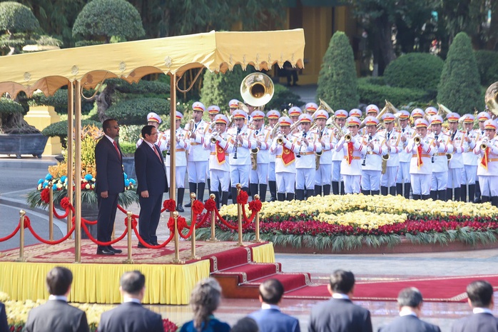 Thủ tướng Phạm Minh Chính chủ trì Lễ đón Thủ tướng Ethiopia- Ảnh 1. Thủ tướng Phạm Minh Chính chủ trì Lễ đón Thủ tướng Ethiopia- Ảnh 1.