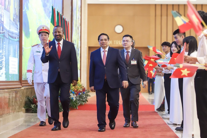 Thủ tướng Phạm Minh Chính chủ trì Lễ đón Thủ tướng Ethiopia- Ảnh 13. Thủ tướng Phạm Minh Chính chủ trì Lễ đón Thủ tướng Ethiopia- Ảnh 13.