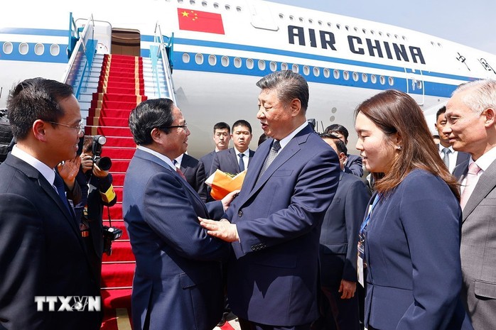 Thủ tướng Phạm Minh Chính ra sân bay tiễn Tổng Bí thư, Chủ tịch Trung Quốc Tập Cận Bình- Ảnh 1. Thủ tướng Phạm Minh Chính ra sân bay tiễn Tổng Bí thư, Chủ tịch Trung Quốc Tập Cận Bình- Ảnh 1.