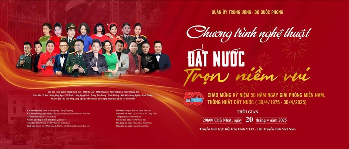 Loạt chương trình chào mừng kỷ niệm 50 năm Ngày Giải phóng miền Nam, thống nhất đất nước- Ảnh 1. Loạt chương trình chào mừng kỷ niệm 50 năm Ngày Giải phóng miền Nam, thống nhất đất nước- Ảnh 1.