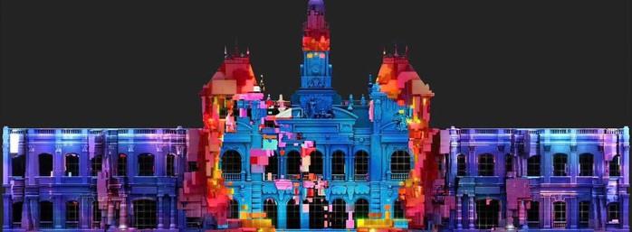 Chờ đón đêm trình diễn 3D MAPPING quốc tế của đội Việt Nam – "Sắc màu thành phố Bác"- Ảnh 2. Chờ đón đêm trình diễn 3D MAPPING quốc tế của đội Việt Nam – "Sắc màu thành phố Bác"- Ảnh 2.