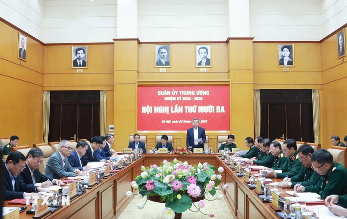 Tổng Bí thư Tô Lâm chủ trì Hội nghị Quân ủy Trung ương- Ảnh 5. Tổng Bí thư Tô Lâm chủ trì Hội nghị Quân ủy Trung ương- Ảnh 5.