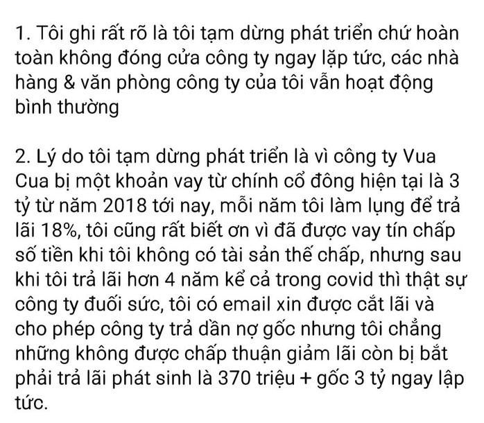 CEO Vua Cua tiết lộ sự thật đằng sau quyết định tạm ngừng phát triển chuỗi nhà hàng- Ảnh 2. CEO Vua Cua tiết lộ sự thật đằng sau quyết định tạm ngừng phát triển chuỗi nhà hàng- Ảnh 2.