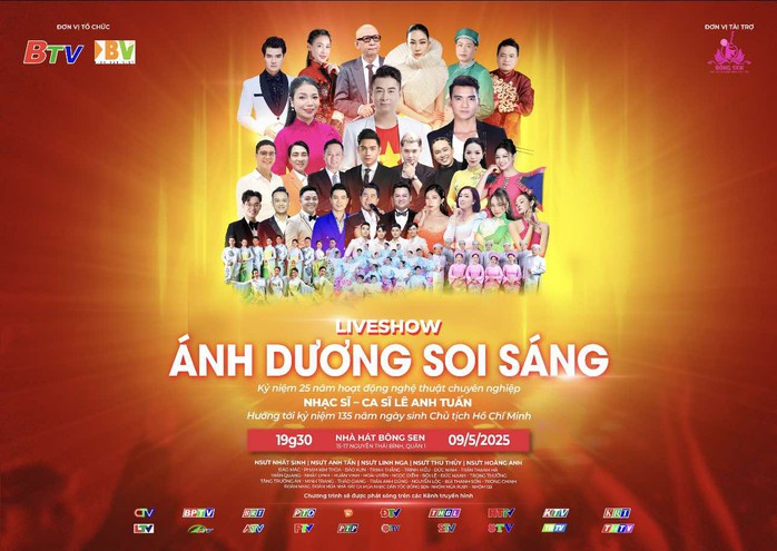 Ca sĩ Lê Anh Tuấn với chương trình nghệ thuật "Ánh dương soi sáng"- Ảnh 1. Ca sĩ Lê Anh Tuấn với chương trình nghệ thuật "Ánh dương soi sáng"- Ảnh 1.