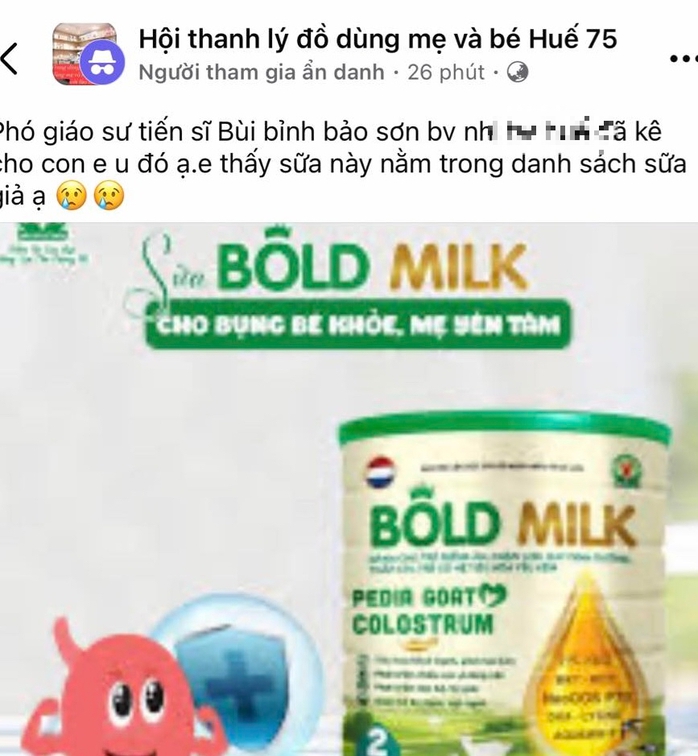 Bị tố bán sữa giả, bác sĩ phòng khám tư ở Huế nói gì?- Ảnh 1. Bị tố bán sữa giả, bác sĩ phòng khám tư ở Huế nói gì?- Ảnh 1.
